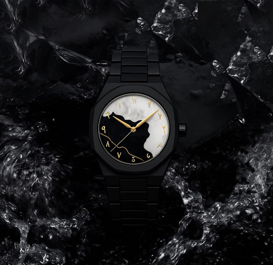 Black Aura Watch Elegant Design