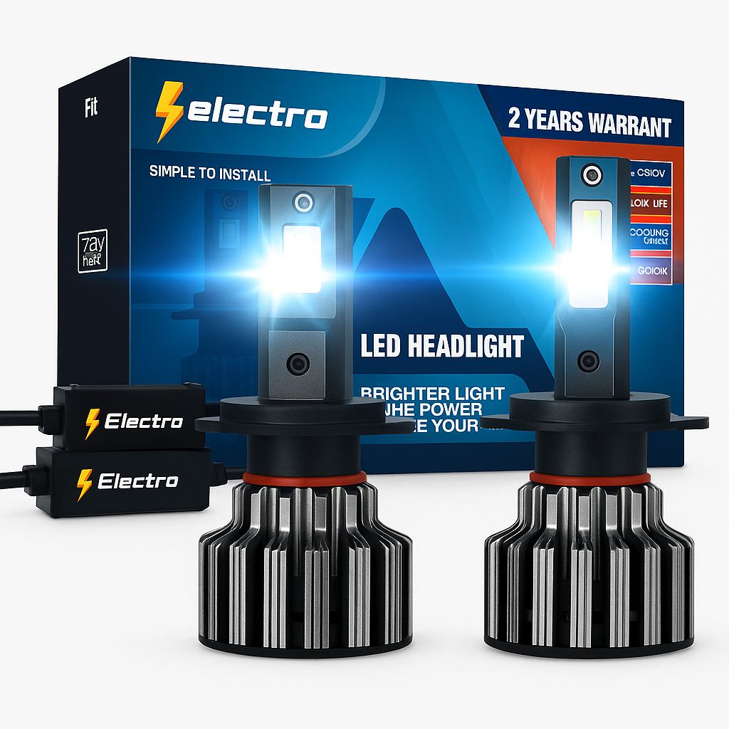 Electro NightEye LED Headlight Bulbs All-in-One Conversion Kit
