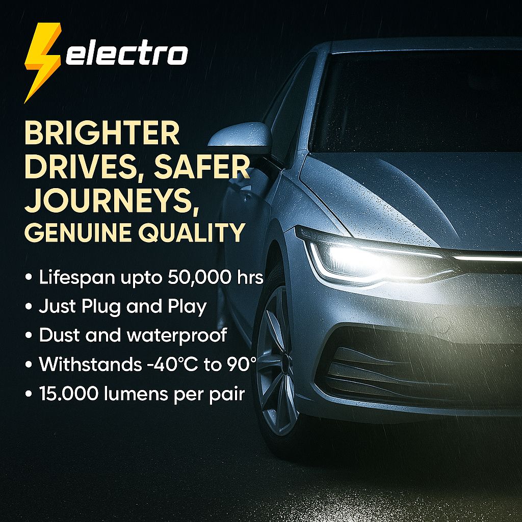 Electro NightEye LED Headlight Bulbs All-in-One Conversion Kit