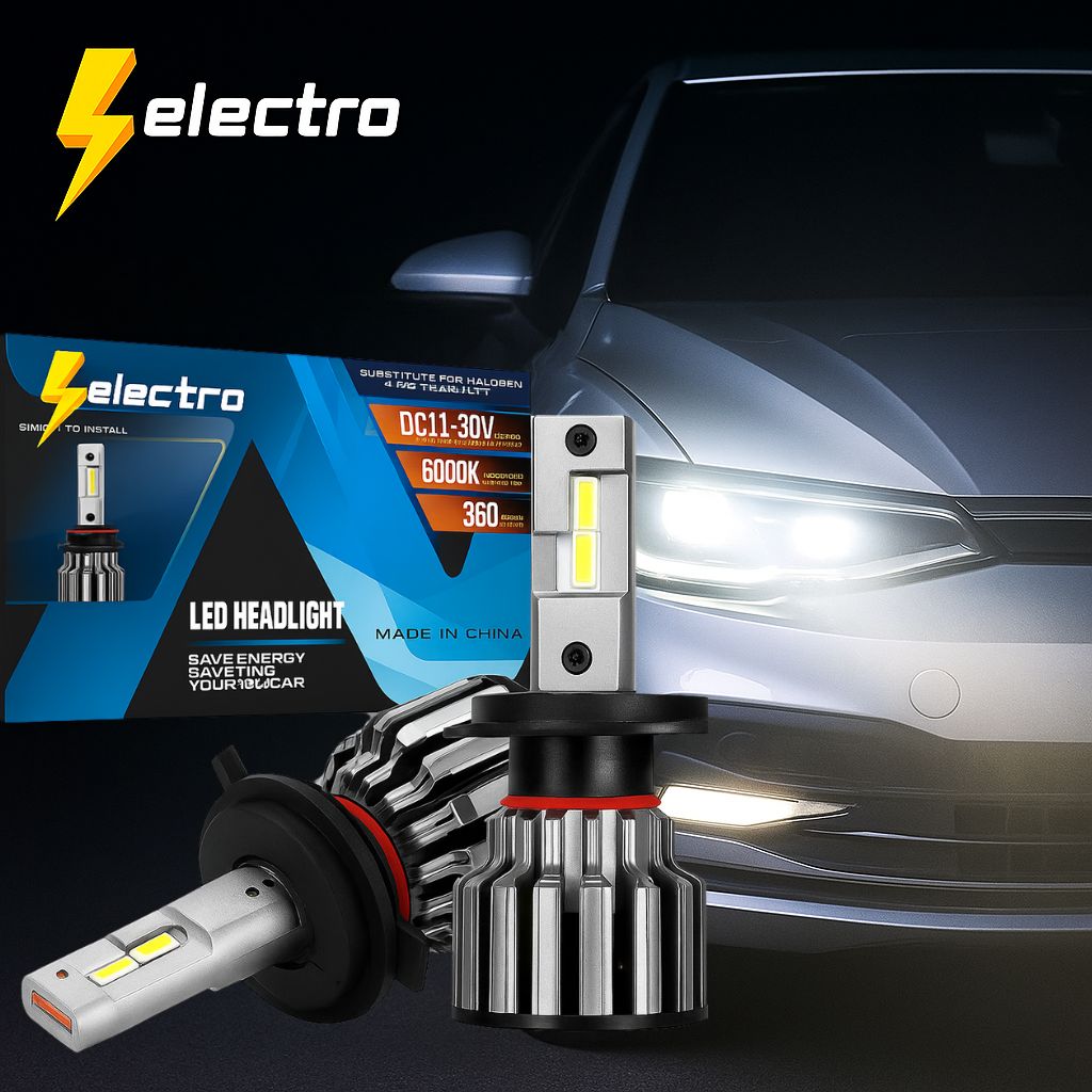 Electro NightEye LED Headlight Bulbs All-in-One Conversion Kit
