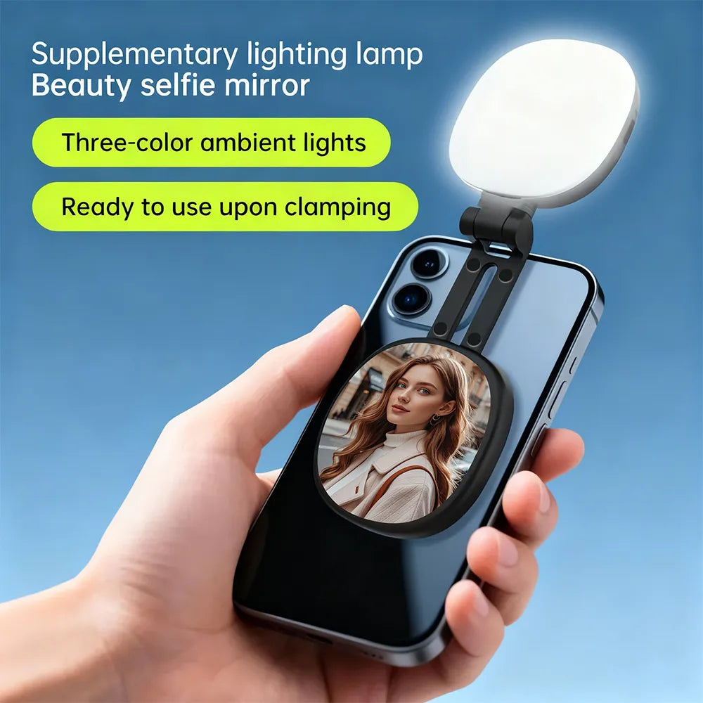 Magnetic Selfie Mirror Fill Light ✨
