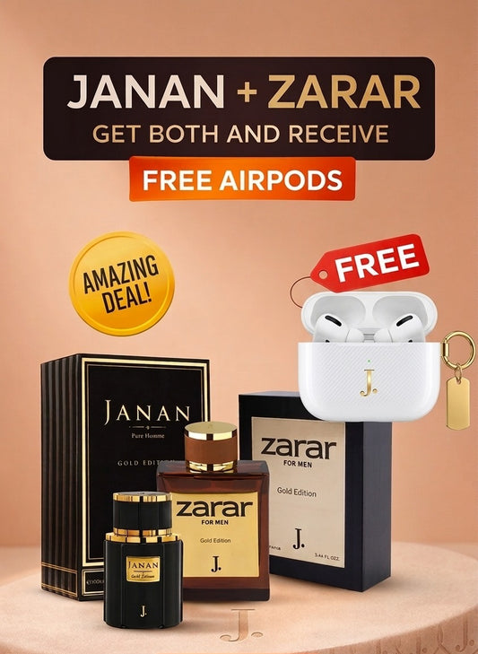 Luxury Fragrance Deal – Janan + Zarar with FREE AirPods 🎁